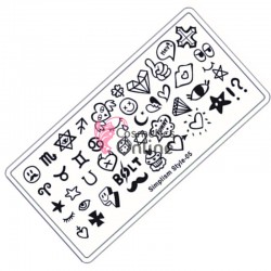 Matrita de Unghii din metal dreptunghiulara 6x12cm S Style 05